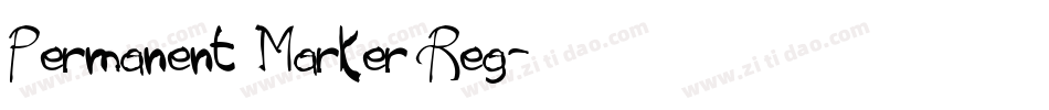 Permanent Marker Reg字体转换